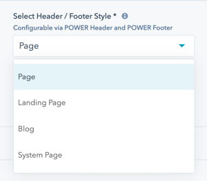 select-header-footer-style-page-settings