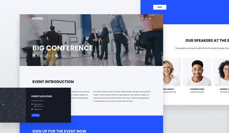 Landing Page Event Template