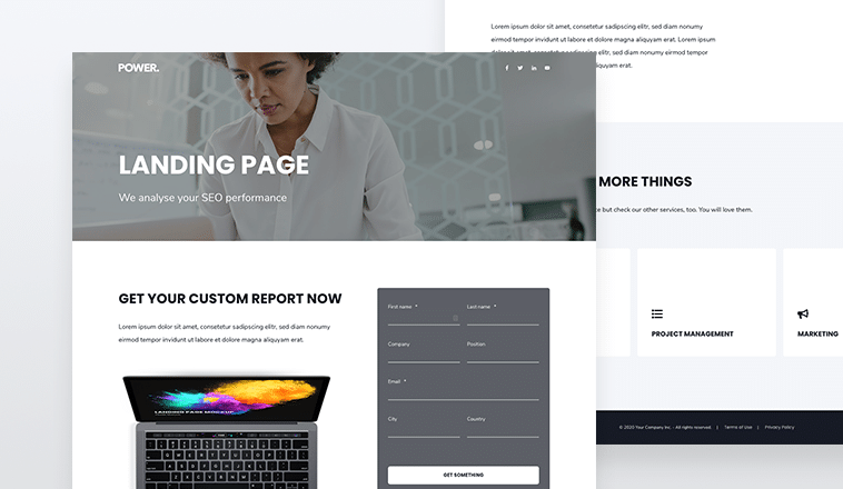 Landing Page Premium Content Template