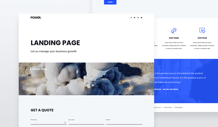 Landing Page Quote Template