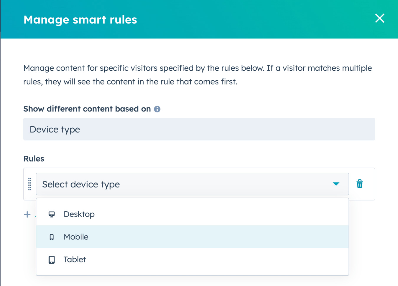 Smart Rull How do I change the module content on mobile?