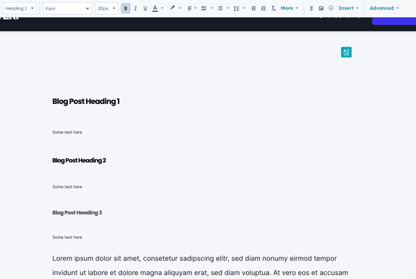 google-headings-copied-to-hubspot-rich-text-editor-blog-post