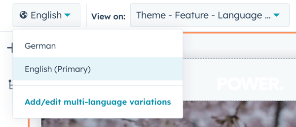 header-multi-language-variations-hubspot-settings