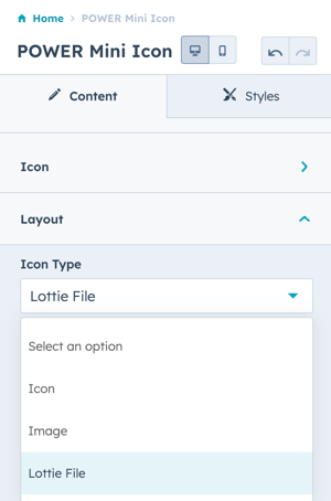 mini-icon-tag-layout-lottie-file-setting