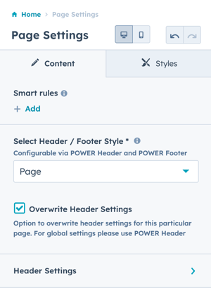 page-settings-overwrite-header-settings