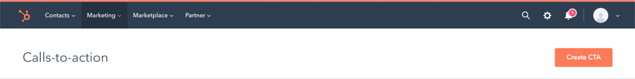create CTA in hubspot