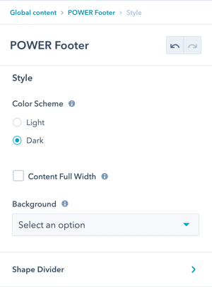 Footer-style-settings