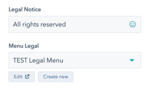 Legal-menu-in-footer