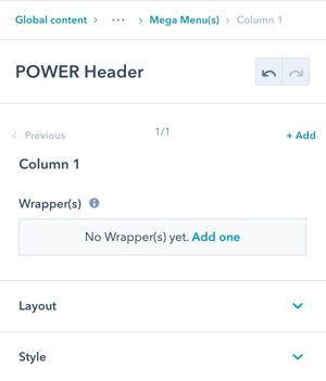 column-settings-mega-menu