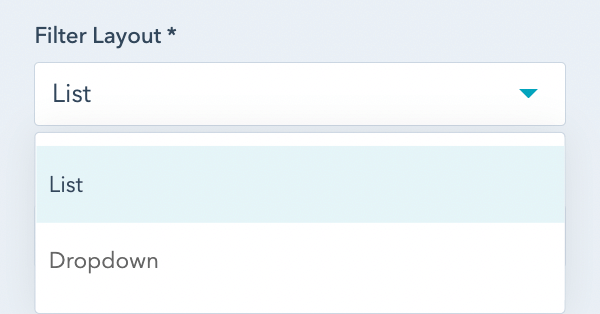 Filtering Layout Filtering to Organize Content