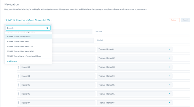 hubspot-navigation-menu-setup
