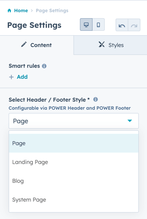 page-settings-module-header-footer-style-change