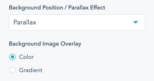 parallax-effect-settings