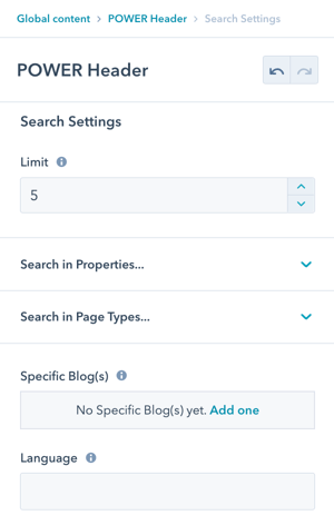 search-settings