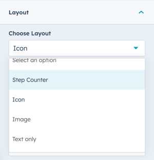 step-module-layout-settings