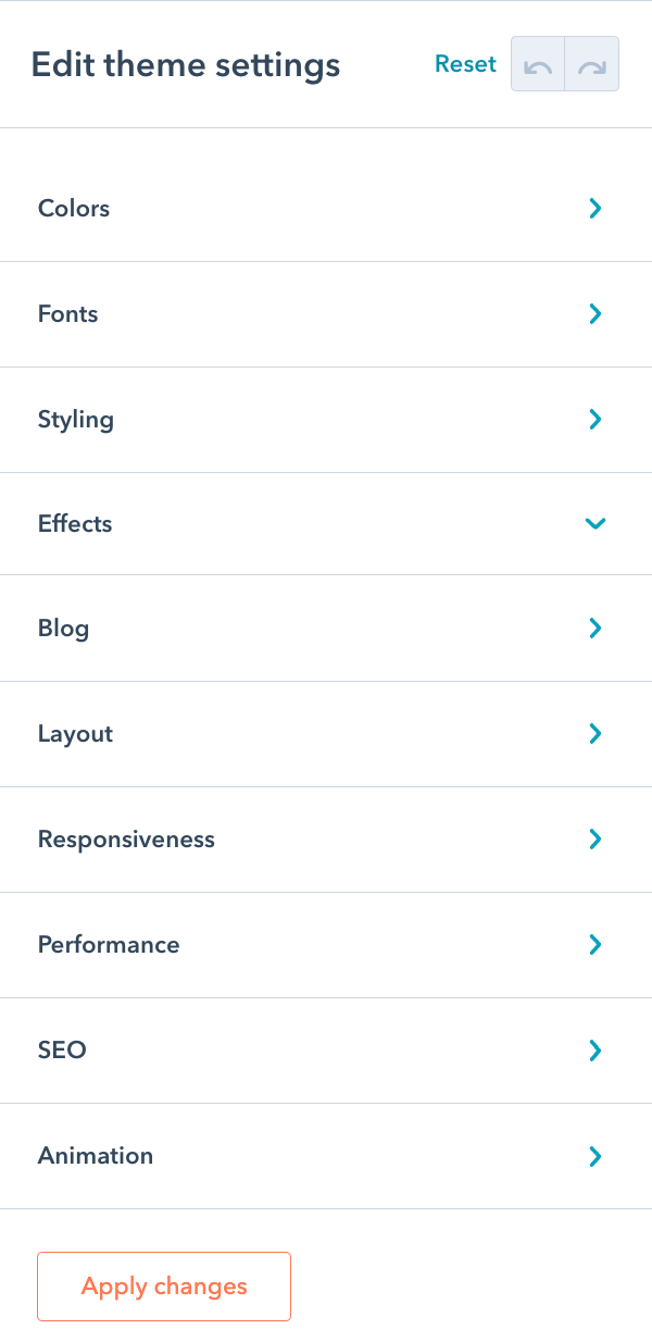 Flexible Theme Settings