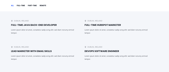 sec simple listing module text layout