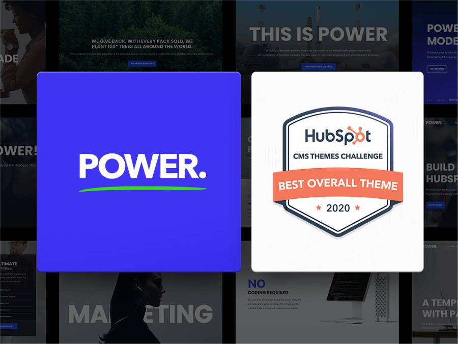 Best Overall Theme HubSpot CMS Themes Challenge POWER Theme
