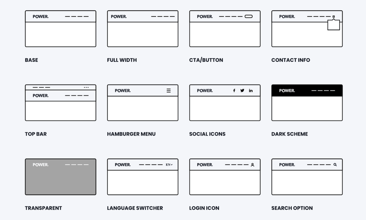 header-layout-examples